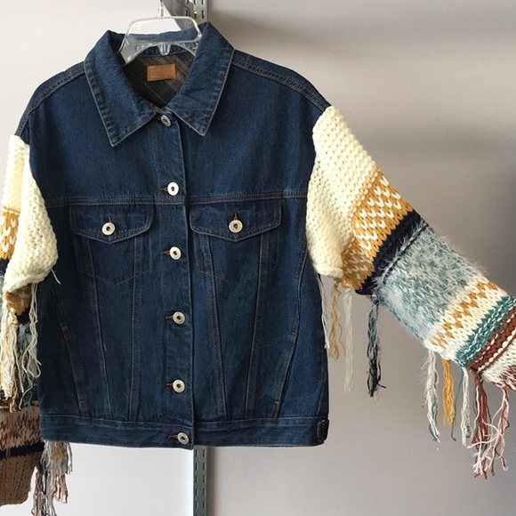 POL-KNIT SLEVES JEAN JACKETS - Picture 7 of 16